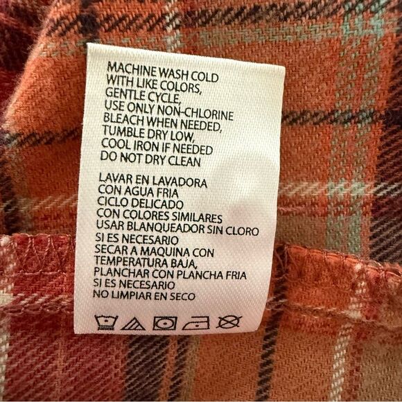 Weatherproof Vintage Plaid Classic-Fit Flannel Shirt size Medium - Picture 8 of 11